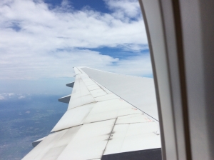 羽田を離陸する飛行機から 羽田を離陸する飛行機から