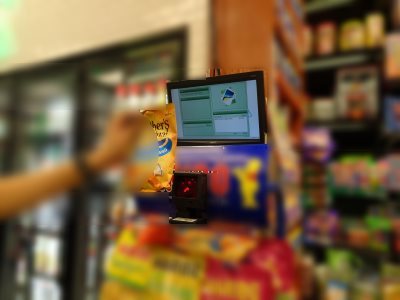 バーコードの読取&料金表示 バーコードの読取&料金表示