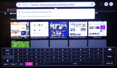 Navigador URLの入力 Navigador URLの入力